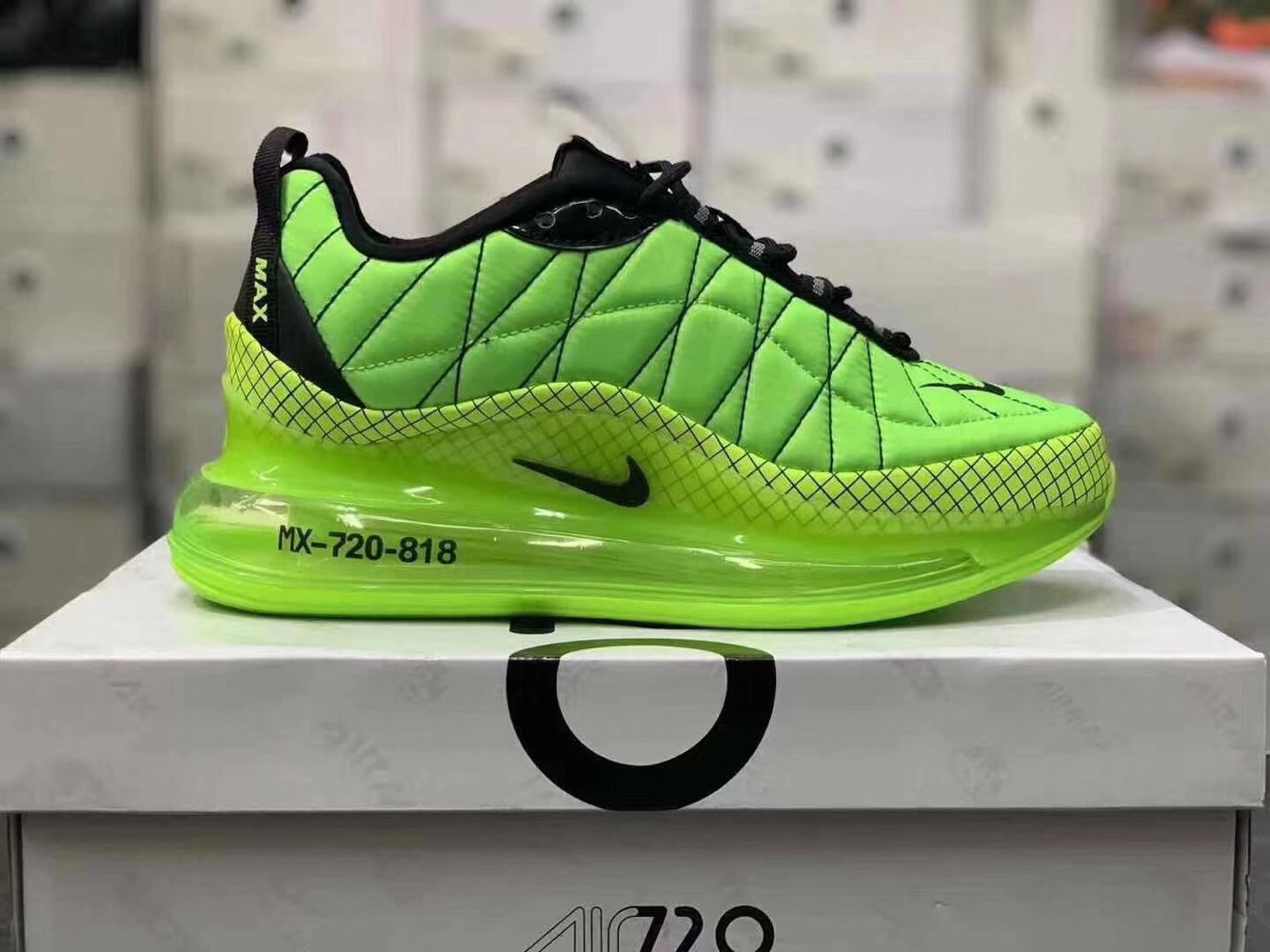 2020 Nike Air Max 720 Apple Green Black Shoes